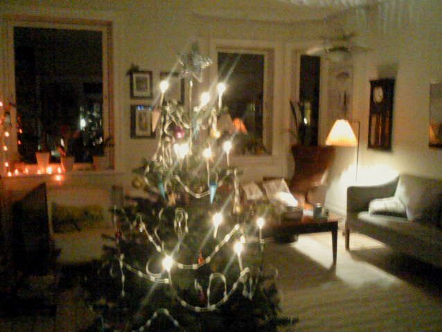 Juletræ hos Bente .Mor havde julestads med.